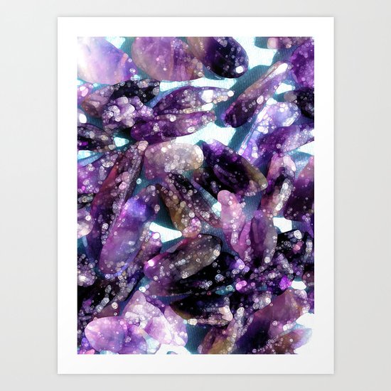 Pure Amethyst Art Print