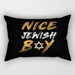 Nice Jewish Boy Jew Menorah Happy Hanukkah Rectangular Pillow
