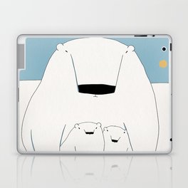 Polar bears family Laptop Skin