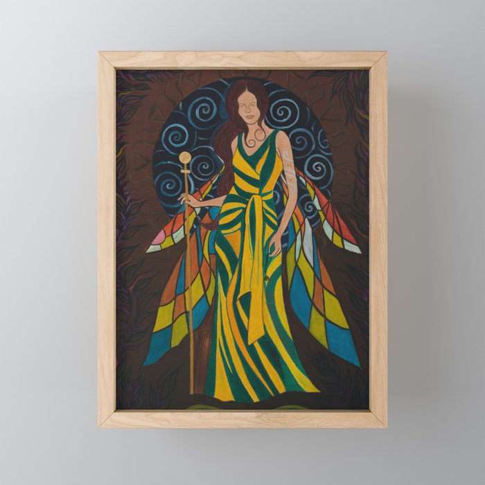 Virgo Fairy of the Zodiac Framed Mini Art Print