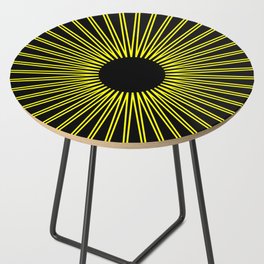 sun with black background Side Table