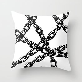 chained up Throw Pillow