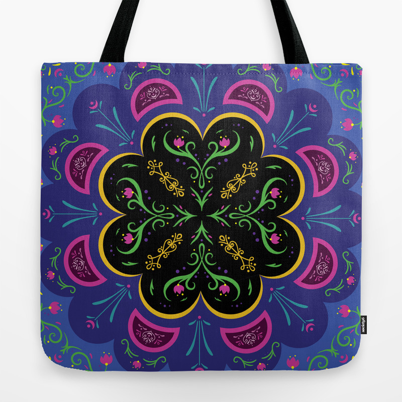 Frozen Anna Pattern Tote Bag By Cinacatteau Society6