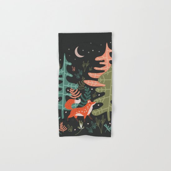 Evergreen Fox Tale Hand & Bath Towel