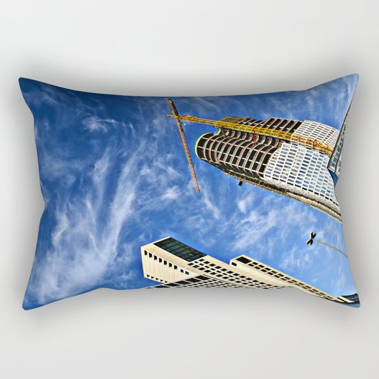Deep Diving into the Berlin Blue Rectangular Pillow