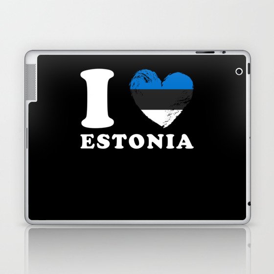 I Love Estonia Laptop & iPad Skin
