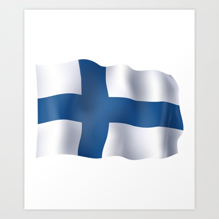 Finland flag Art Print