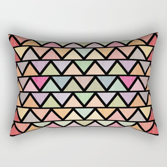 Lovely geometric Pattern V Rectangular Pillow