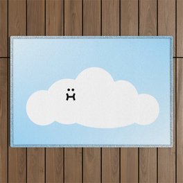 Cute Cloud Cartoon Outdoor Rug