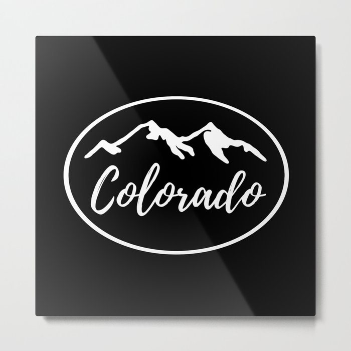 Colorado Mountains Design Gifts Metal Print