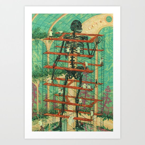 Rebuilding the Dead Art Print