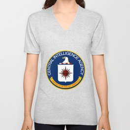 CIA Logo V Neck T Shirt