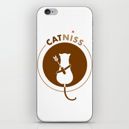Catniss And The Red Dot iPhone Skin