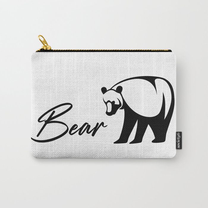 Minimalist Bear  Carry-All Pouch