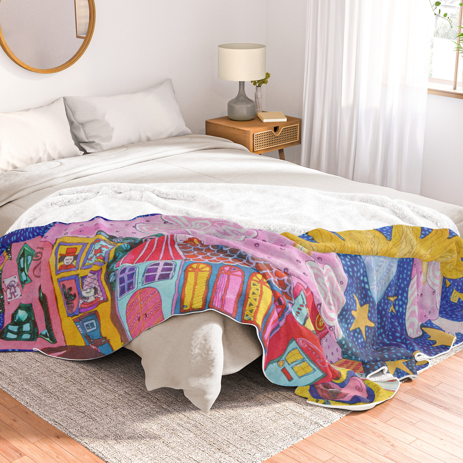 The Guardian Angel Throw Blanket By Kikisuarez Society6