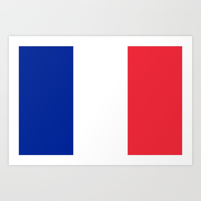 French Flag of France Art Print