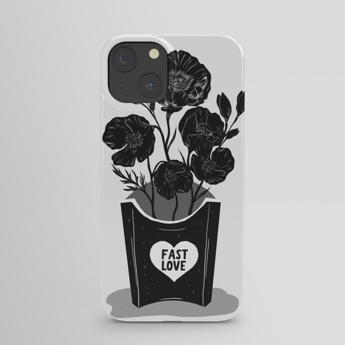 Fast Love Flowers iPhone Case