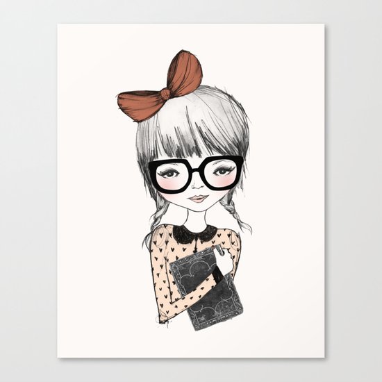 BOOKWORM Canvas Print