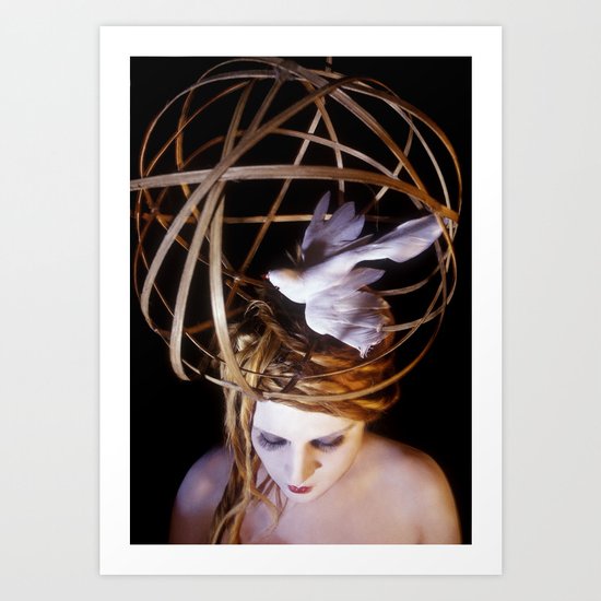 Bird Headpiece Art Print