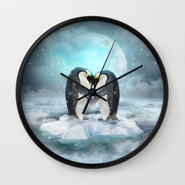 Listen Hard (Penguin Dreams) Wall Clock