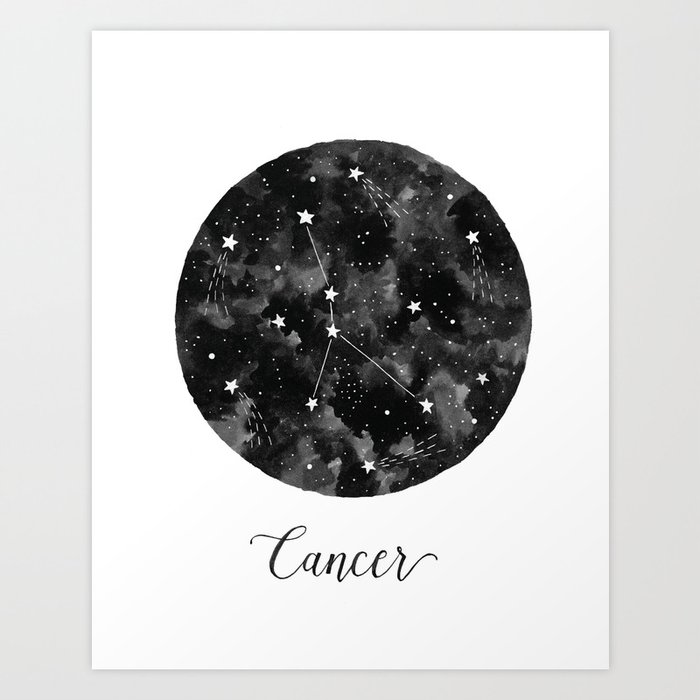 Cancer Constellation Art Print by Amy Rogstad | Society6