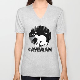Caveman - Caver Spelunking Speleology V Neck T Shirt