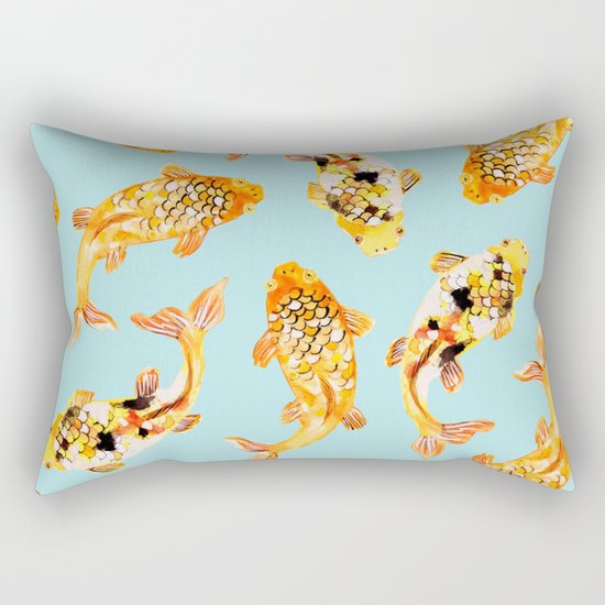 Goldfish #society6 #decor #buyart Rectangular Pillow