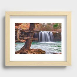 Iconic Arkansas - Falling Water Falls Recessed Framed Print