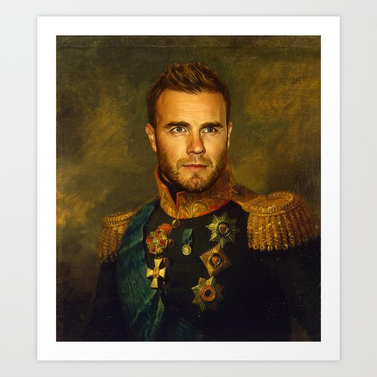 Gary Barlow - replaceface Art Print
