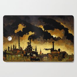 A world enveloped in pollution Cutting Board