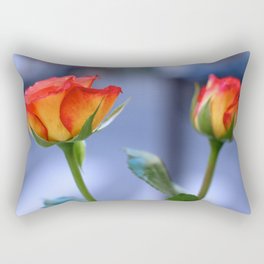 "Love planted a rose and the world turned sweet" Rectangular Pillow