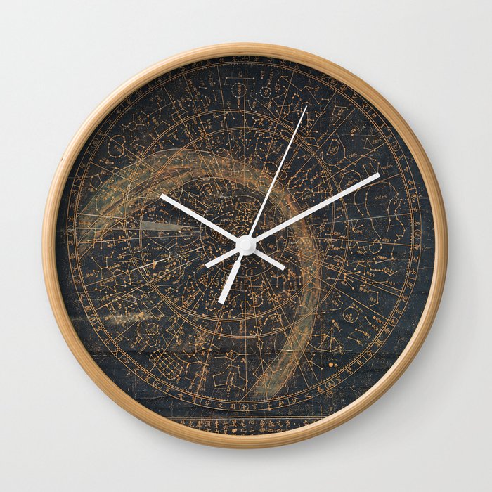 Ancient Korean Star Map Astronomy Chart Cheonsang Yeolchabunyajido  Wall Clock