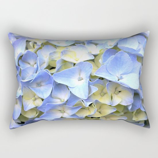 Soft Periwinkle Hydrangea Rectangular Pillow