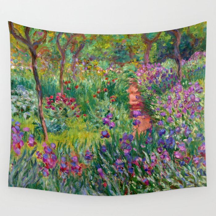 Claude Monet "The Iris Garden at Giverny", 1899-1900 Wall Tapestry