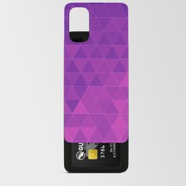 Purple Triangle Pattern Android Card Case