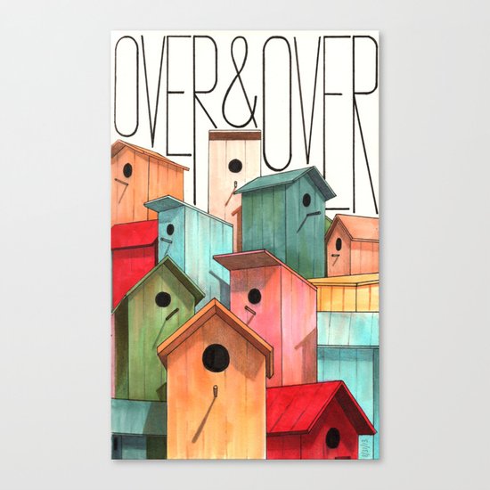 Over and Over Canvas Print