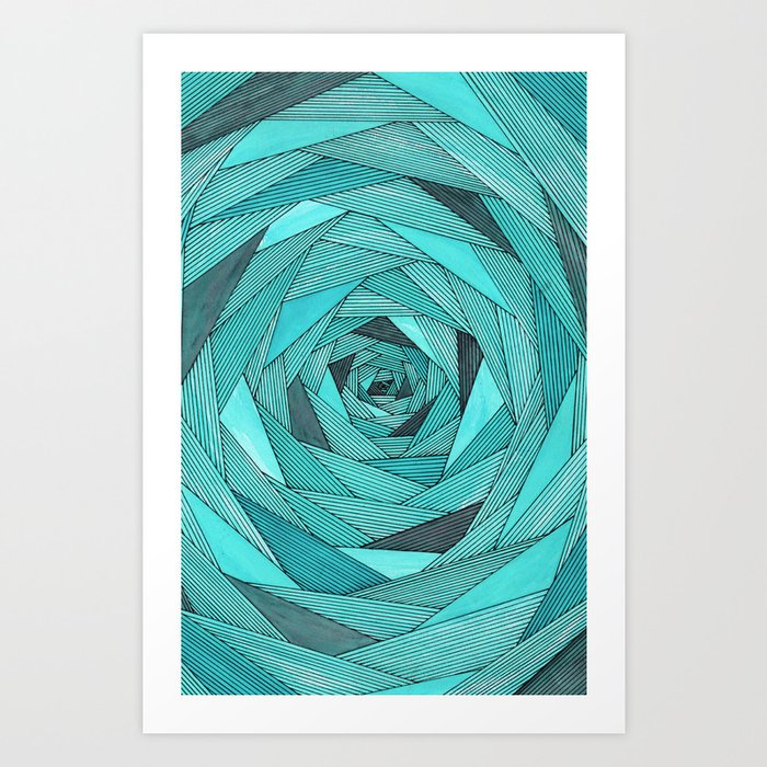 VOID IN TURQUOISE Art Print