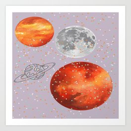I can meet you in the galaxy  Art Print