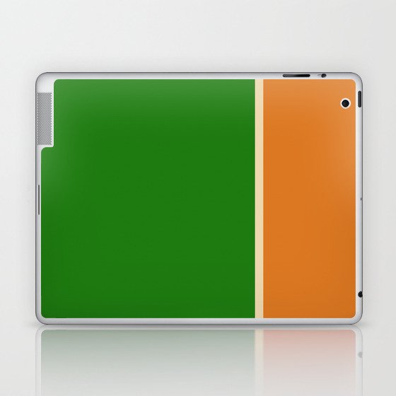 Spring 2 tones Green & Orange Laptop & iPad Skin