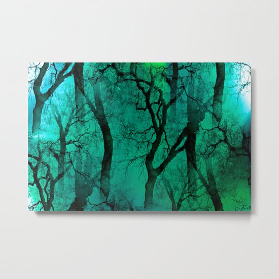 Glamour Trees (green) Metal Print