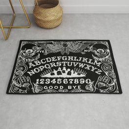 Ouija Board Spirit Magick Area Rug Carpet Gothic home decor Halloween decor 
