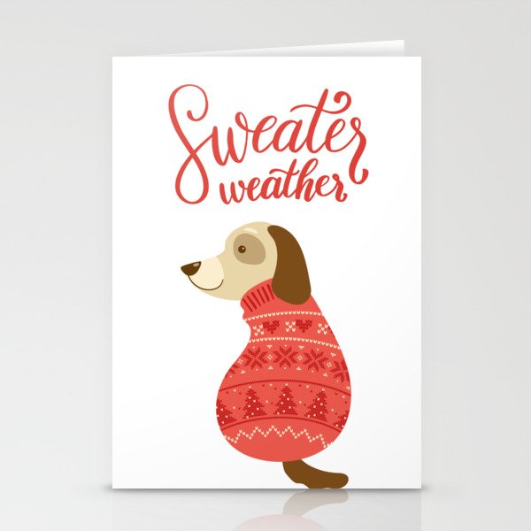 Sweater Weather Stationery Cards