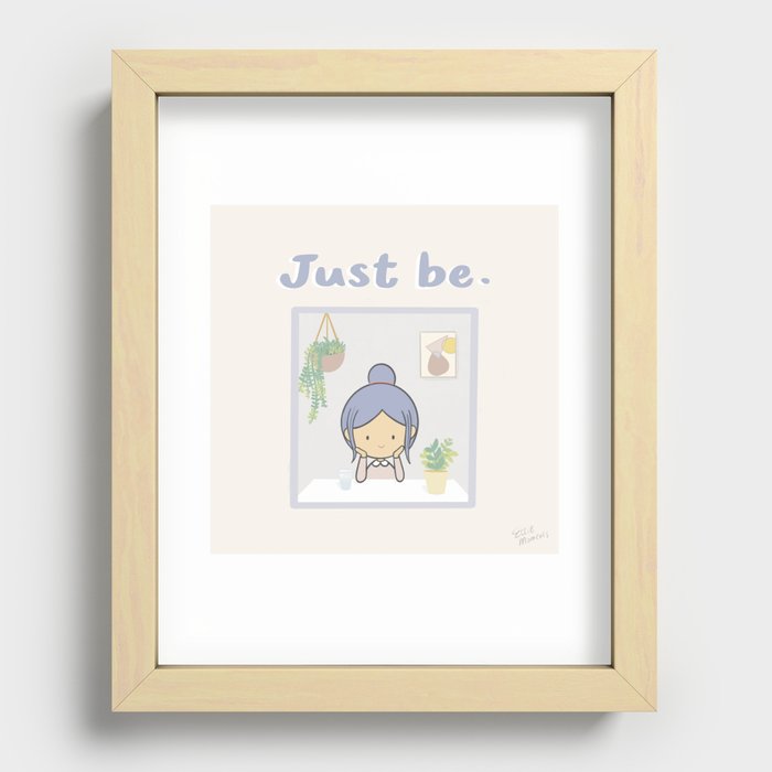 Just Be Recessed Framed Print