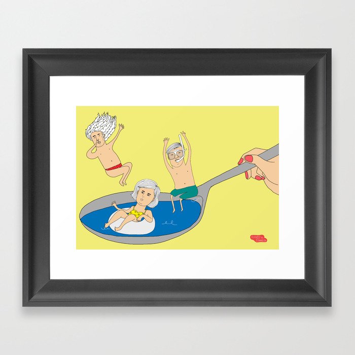 summer spoon Framed Art Print