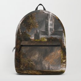 Cathedral and English Landscape art by John Constable Backpack
