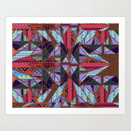 RETRO KALEIDOSCOPE //TWO Art Print