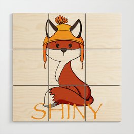 Shiny Fox Wood Wall Art