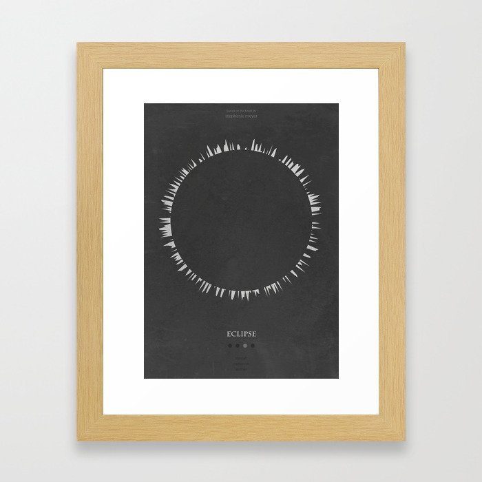 Eclipse - minimal poster Framed Art Print