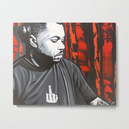 DERRICK CARTER Metal Print | Painting, Disco, Acrylic, Carter, House, Electronic, Music, Electronica, Chicago, Electronicmusic 
