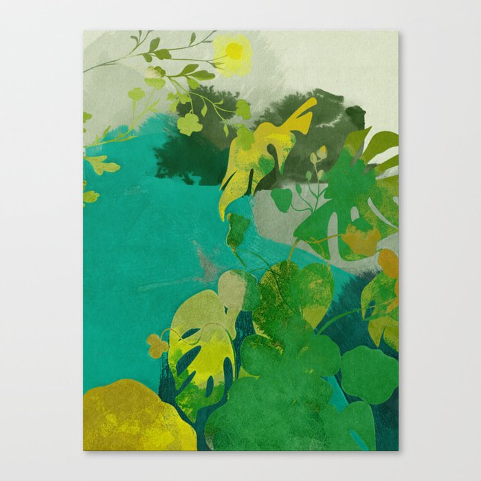 Leaves nature abstract Canvas Print